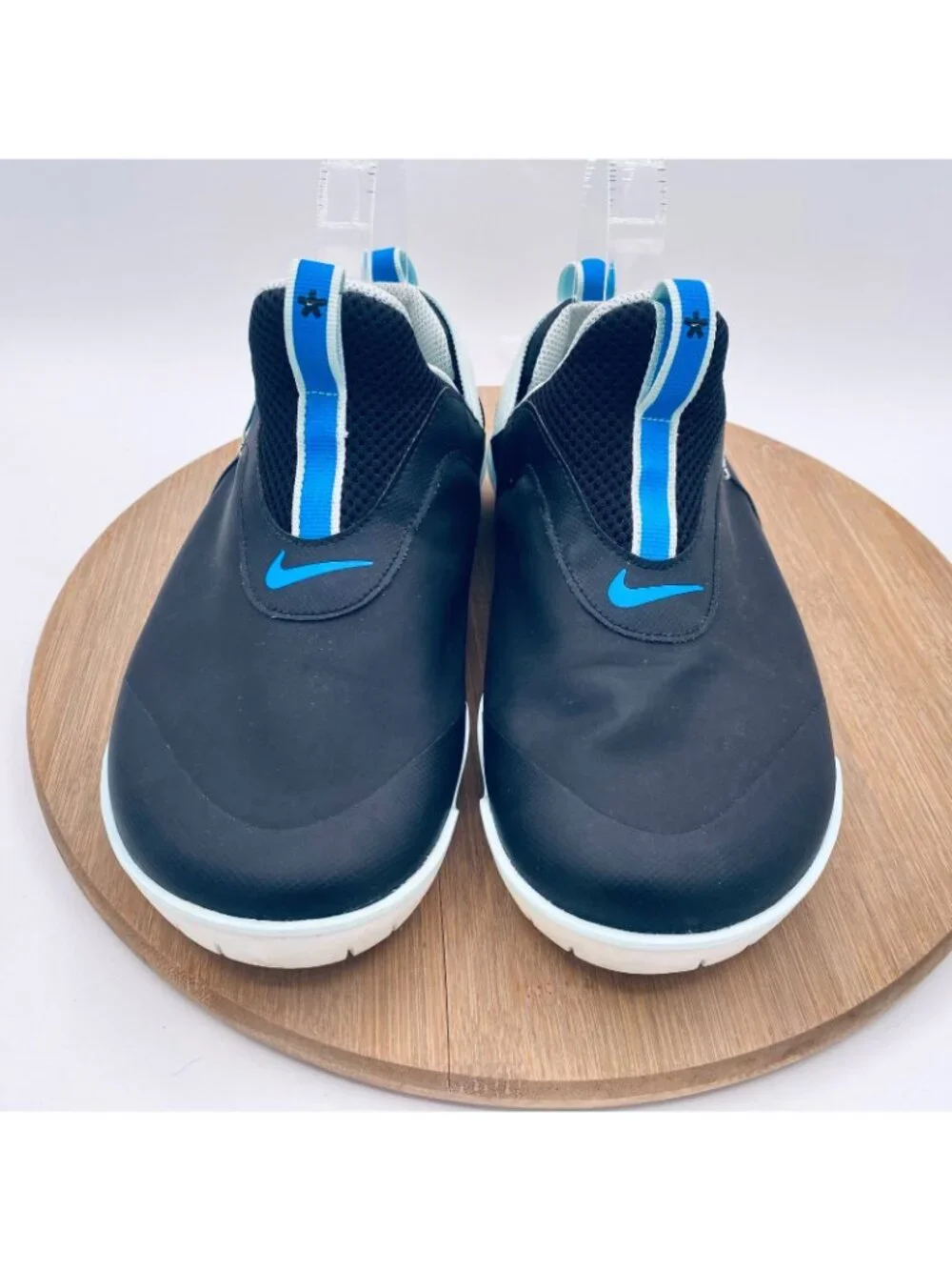 Nike Air Zoom Pulse Mens Shoes 7 Black Blue Athletic Nursing Sneakers